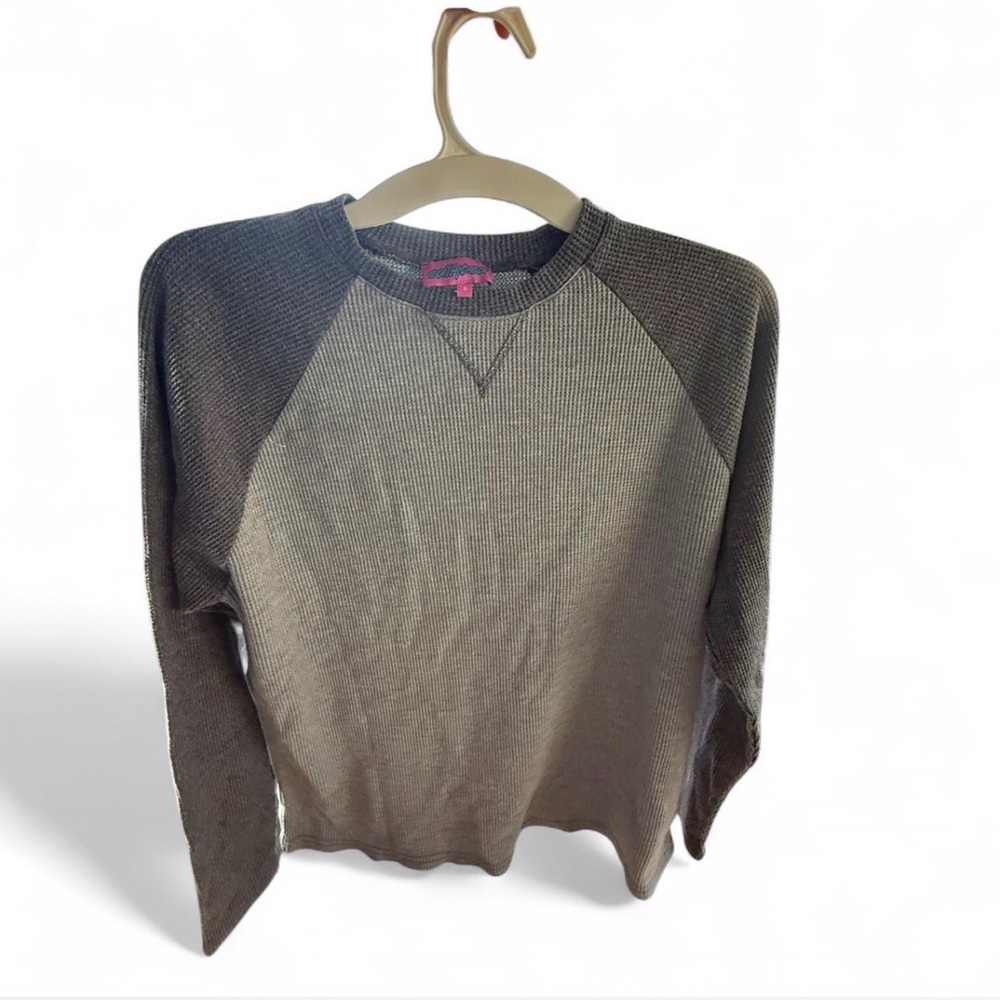 Edikted Gray Thermal Long Sleeve
